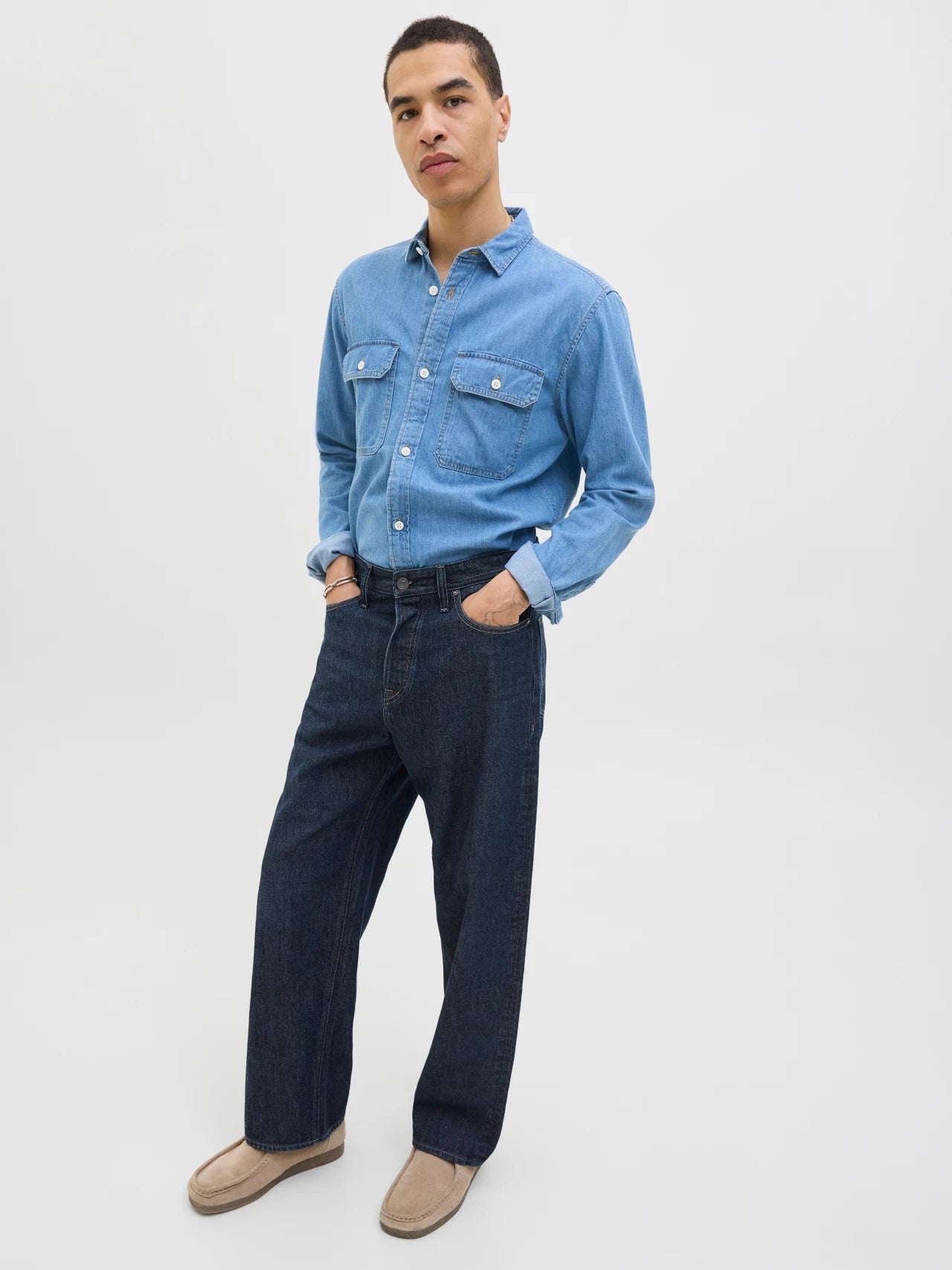 Jack & Jones | ALEX ORIGINAL - Baggy Fit Jeans | Blue denim
