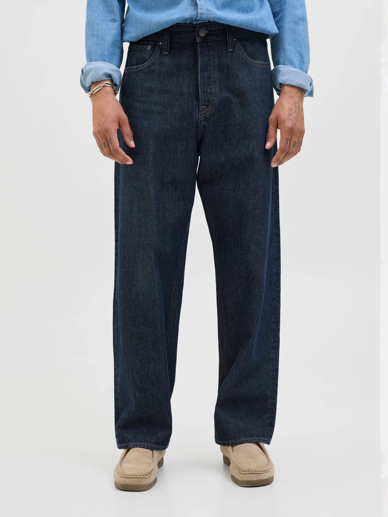 Jack & Jones | ALEX ORIGINAL - Baggy Fit Jeans | Blue denim