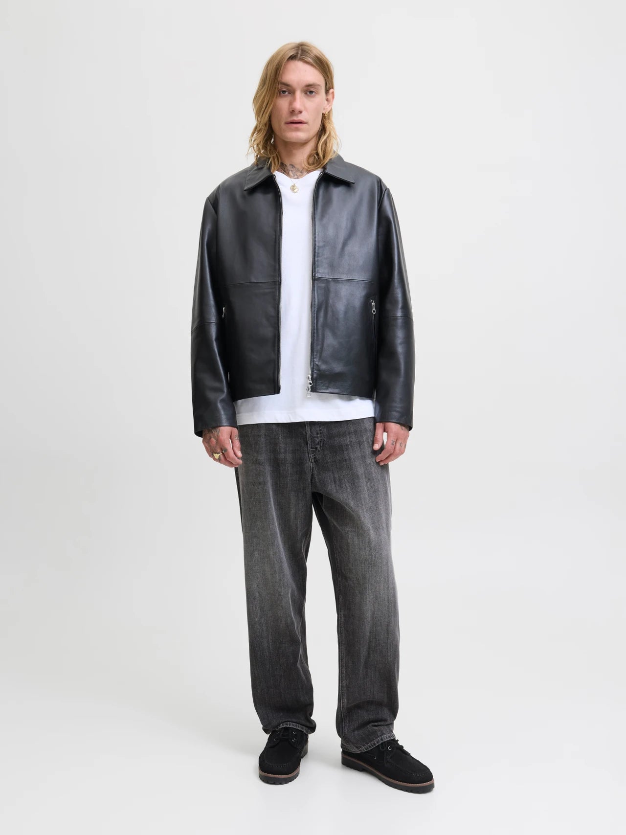 Jack & Jones | ALEX ORIGINAL - Baggy Fit Jeans | Black denim