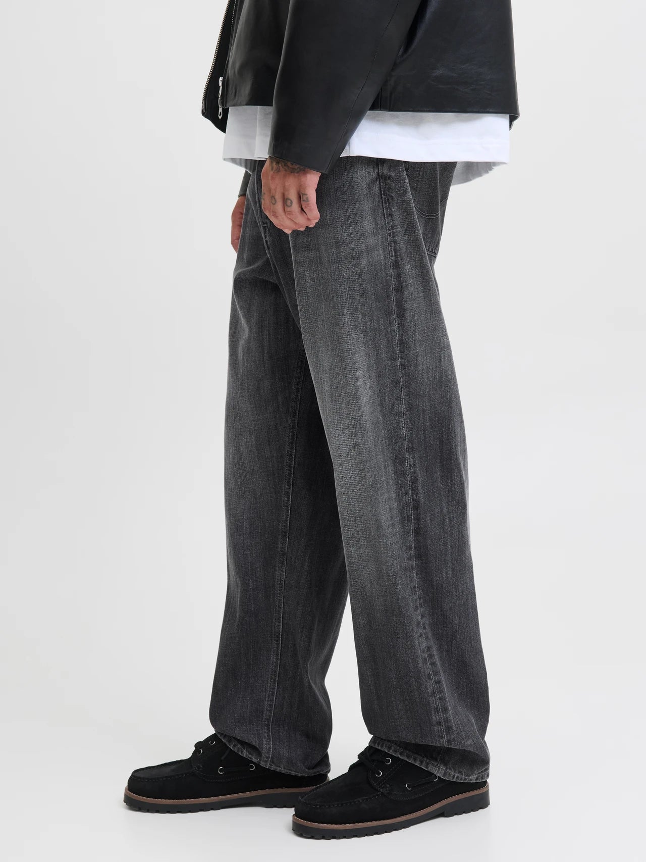 Jack & Jones | ALEX ORIGINAL - Baggy Fit Jeans | Black denim