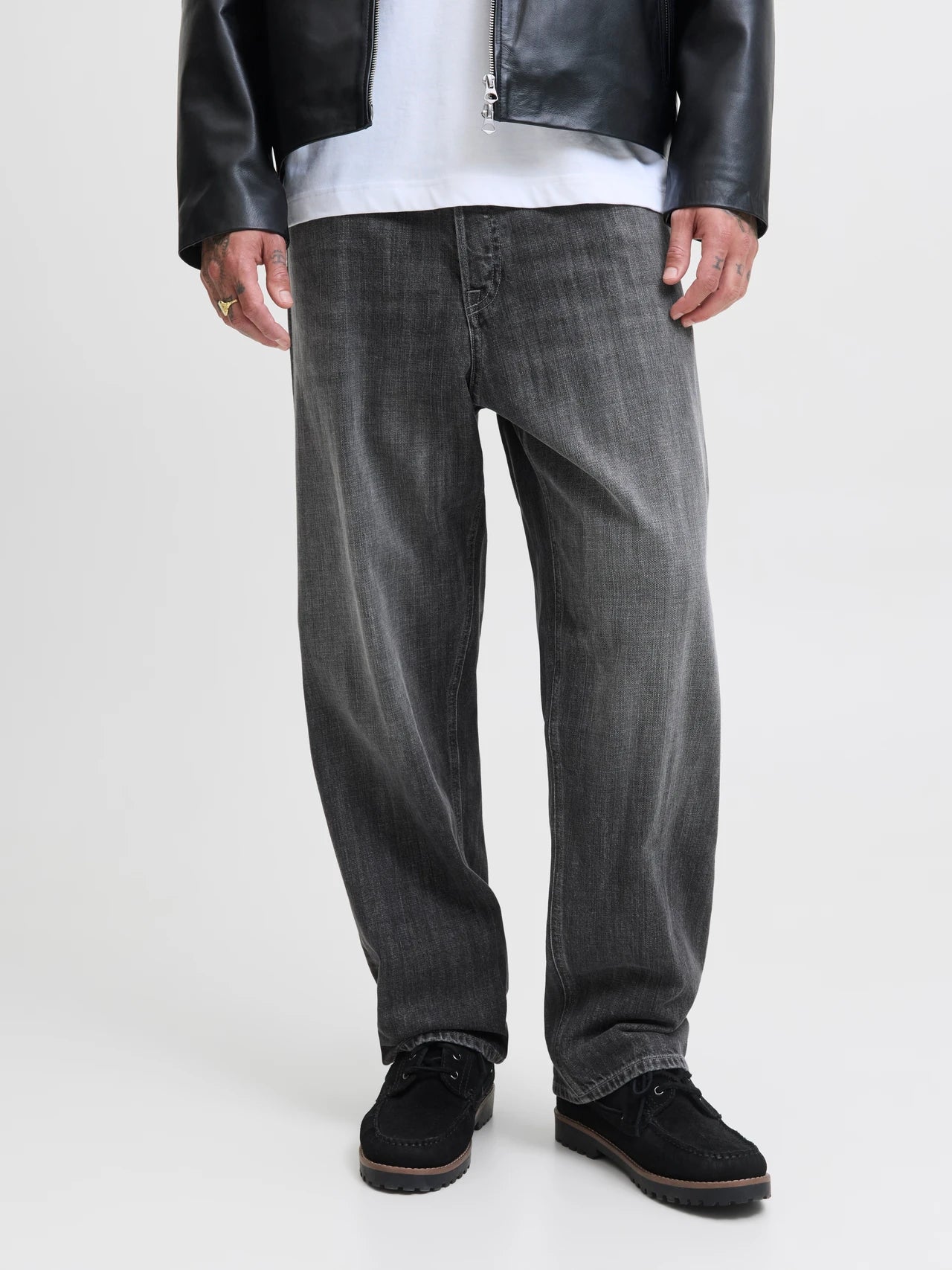 Jack & Jones | ALEX ORIGINAL - Baggy Fit Jeans | Black denim