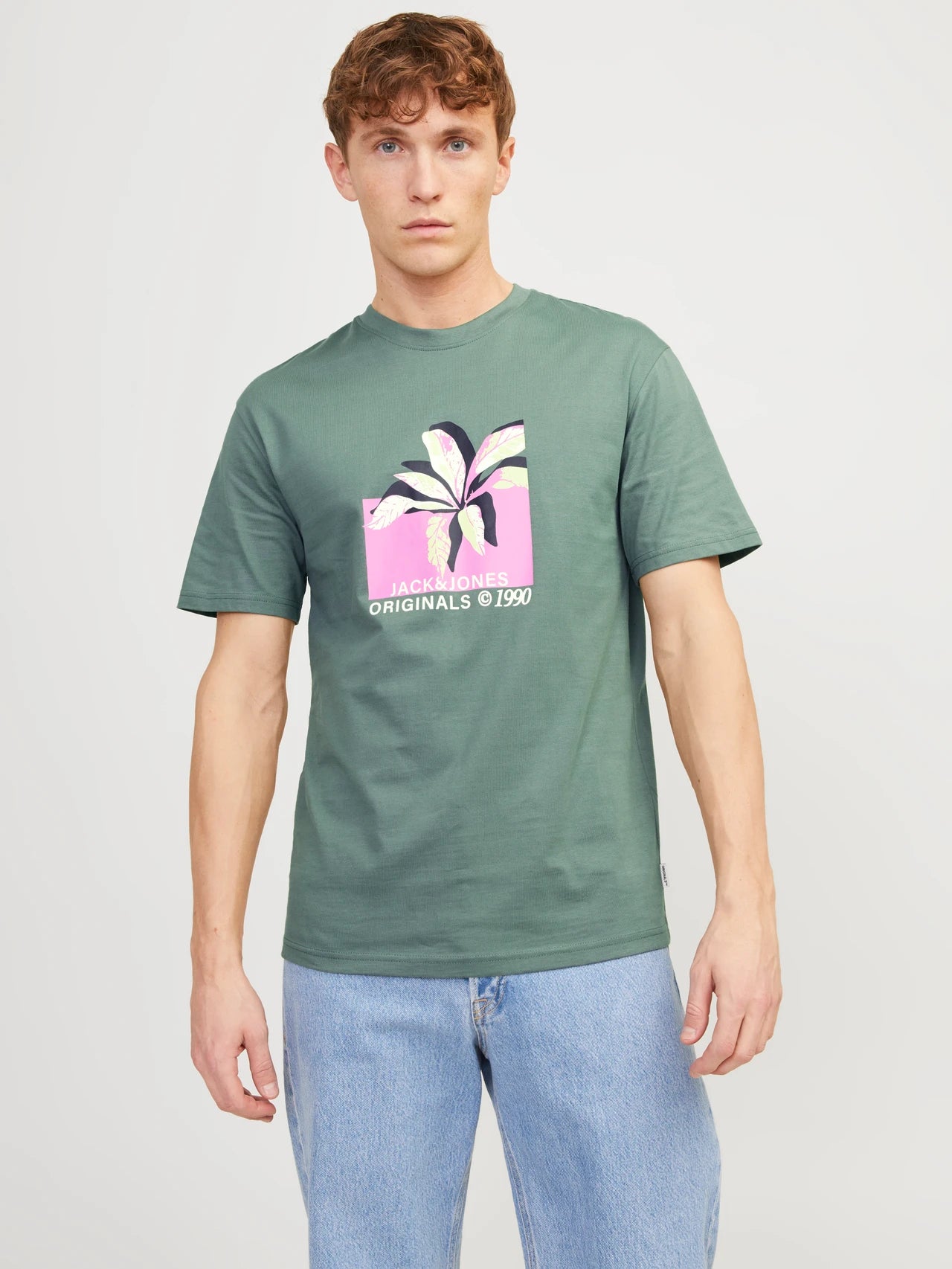 Jack & Jones | Printed Crew Neck T-Shirt | Laurel Wreath