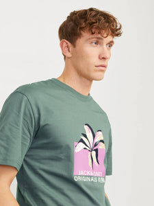 Jack & Jones | Printed Crew Neck T-Shirt | Laurel Wreath