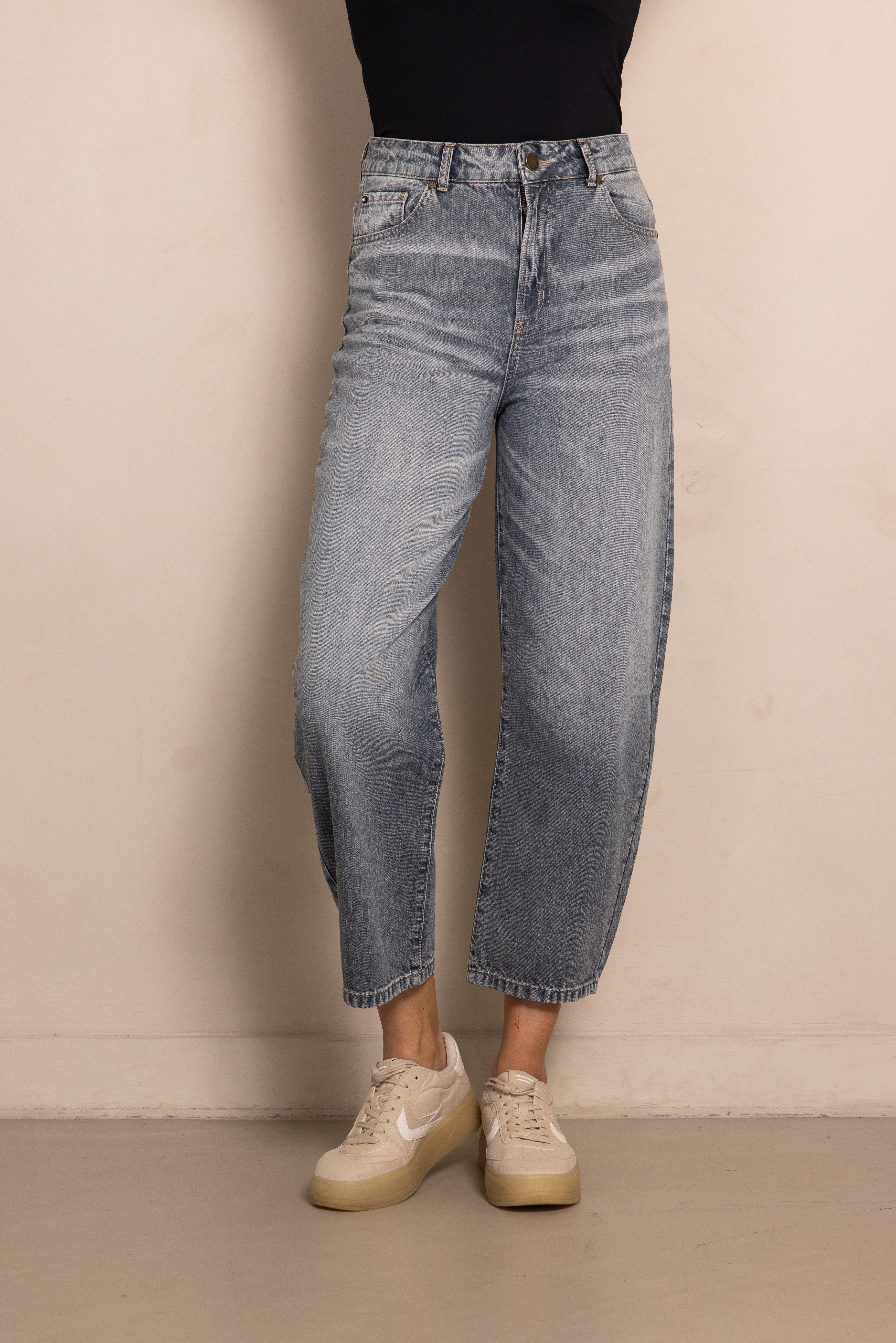 Zhrill | IZA Wide Fit Jeans | 182 Grey