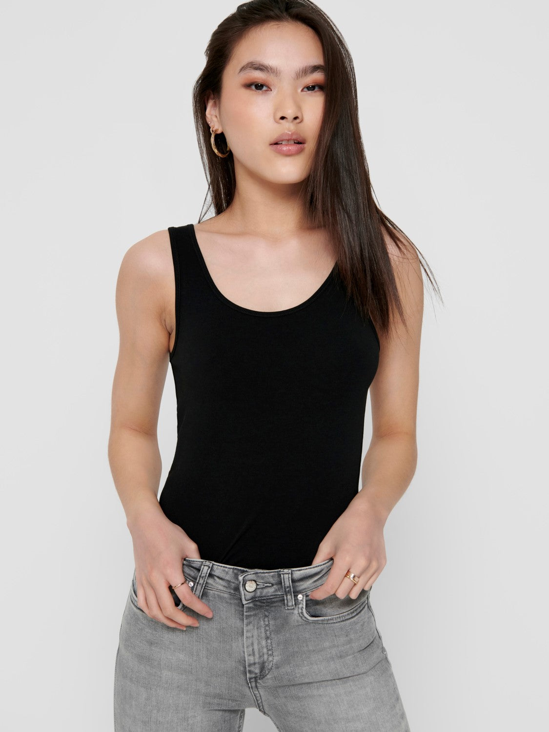 ONLY |  Live Love Tank Top | black