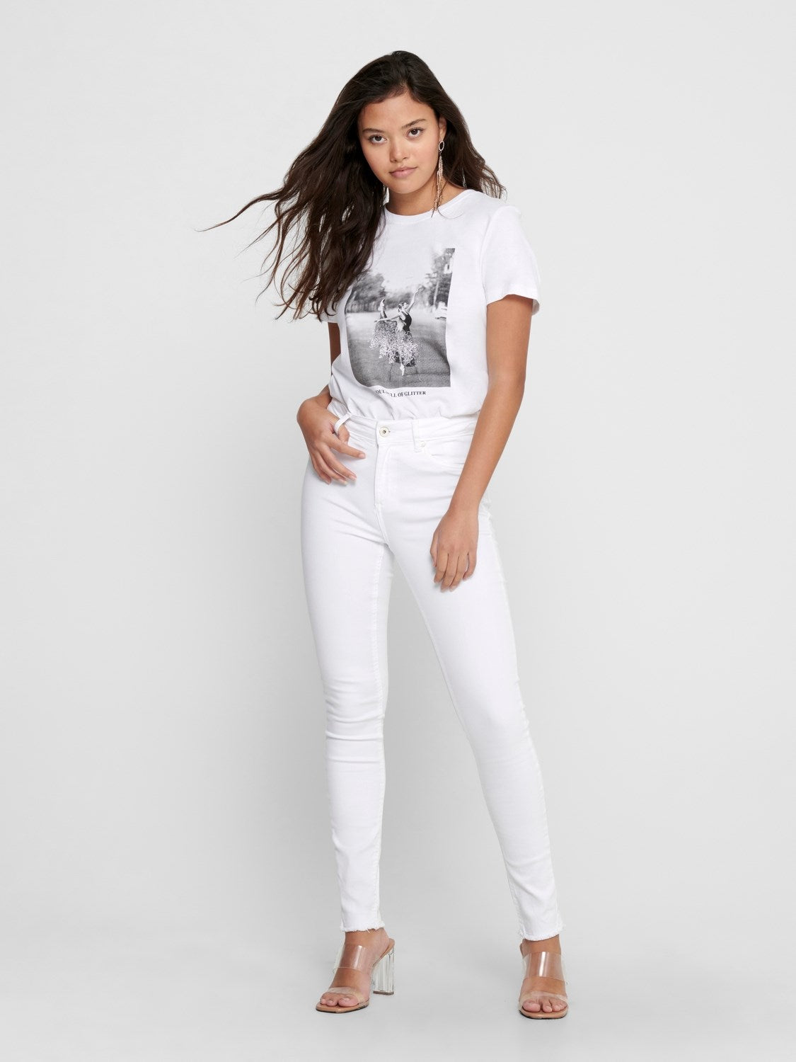 ONLY | Blush Ankle Skinny Fit Jeans | White