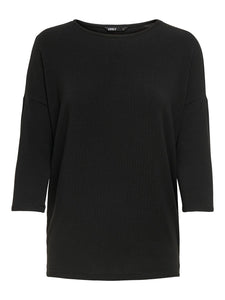 ONLY | Glamour Shirt 3/4 Sleeve | Black