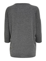 Lade das Bild in den Galerie-Viewer, ONLY | Glamour Shirt 3/4 Sleeve | Dark Grey Melange
