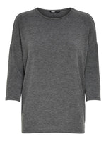 Lade das Bild in den Galerie-Viewer, ONLY | Glamour Shirt 3/4 Sleeve | Dark Grey Melange
