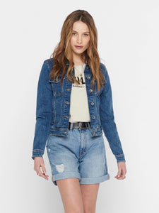 ONLY | TIA short denim jacket | Medium Blue