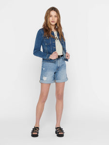 ONLY | TIA kurze Jeansjacke | Medium Blue