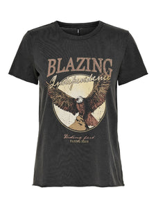 ONLY |  Lucy T-Shirt  | Black Blazing