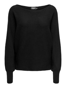 ONLY | Adaline Strickpullover | Black