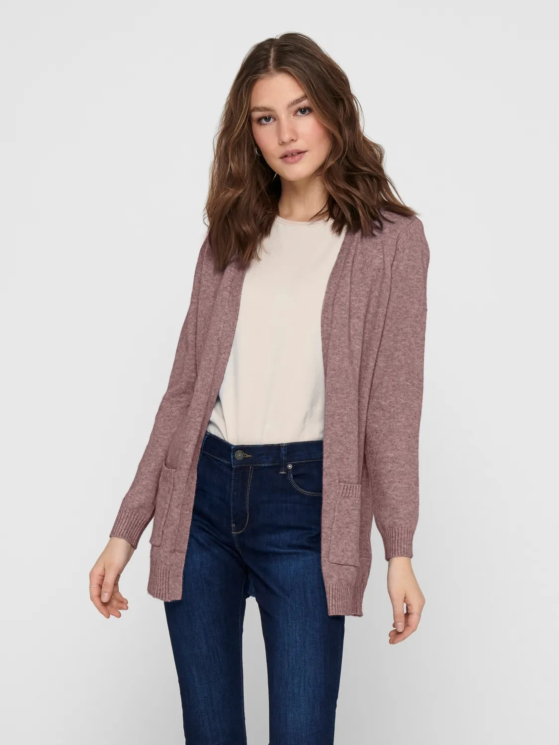 ONLY | Lesly open cardigan | Rose brown