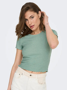 ONLY |  Emma Crop Top | Jadeite