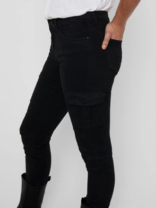 ONLY | Ankle-length CARGO PANTS | Black