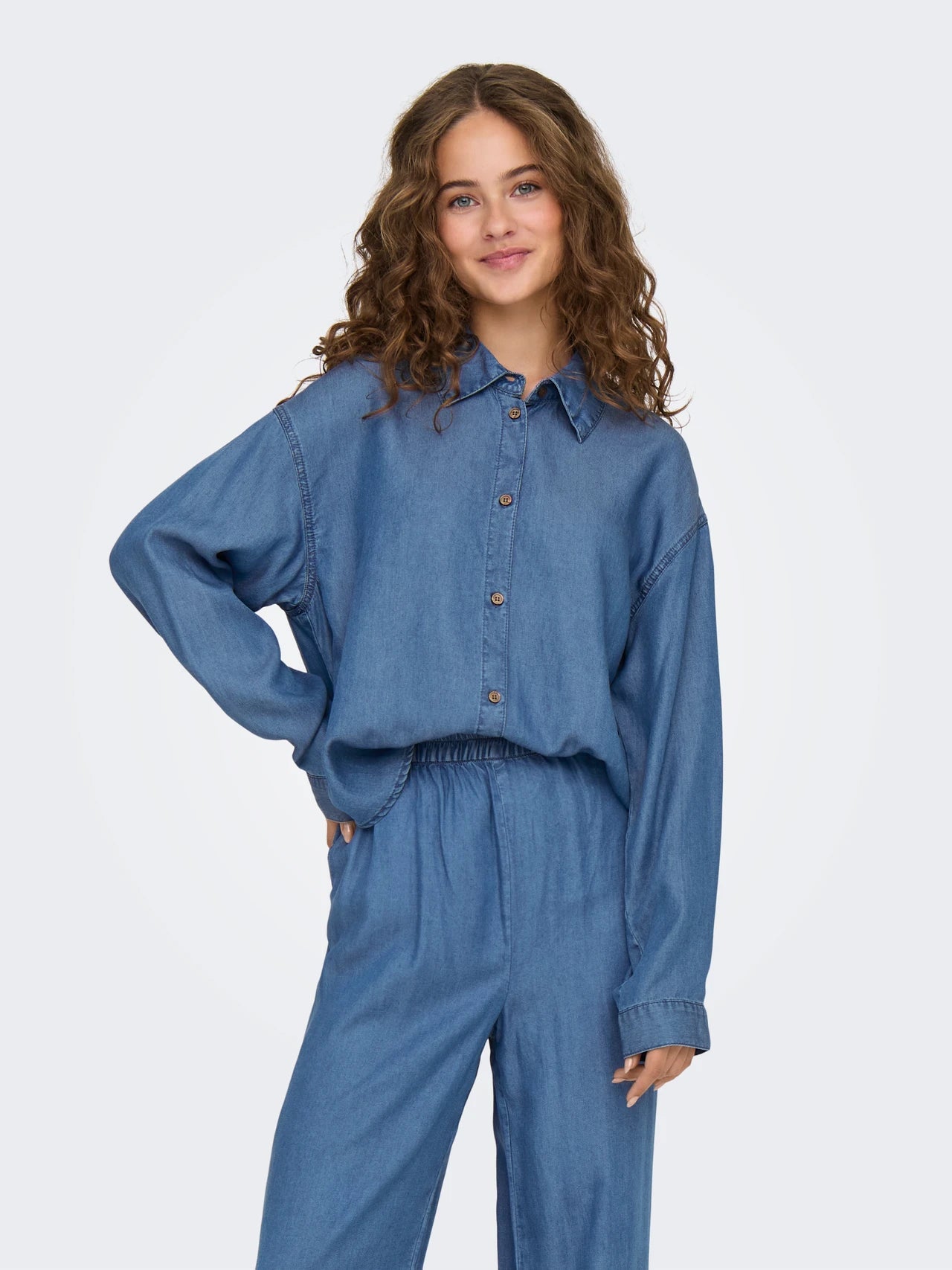 ONLY | CHARIS Hemd | Medium Blue usedwashed