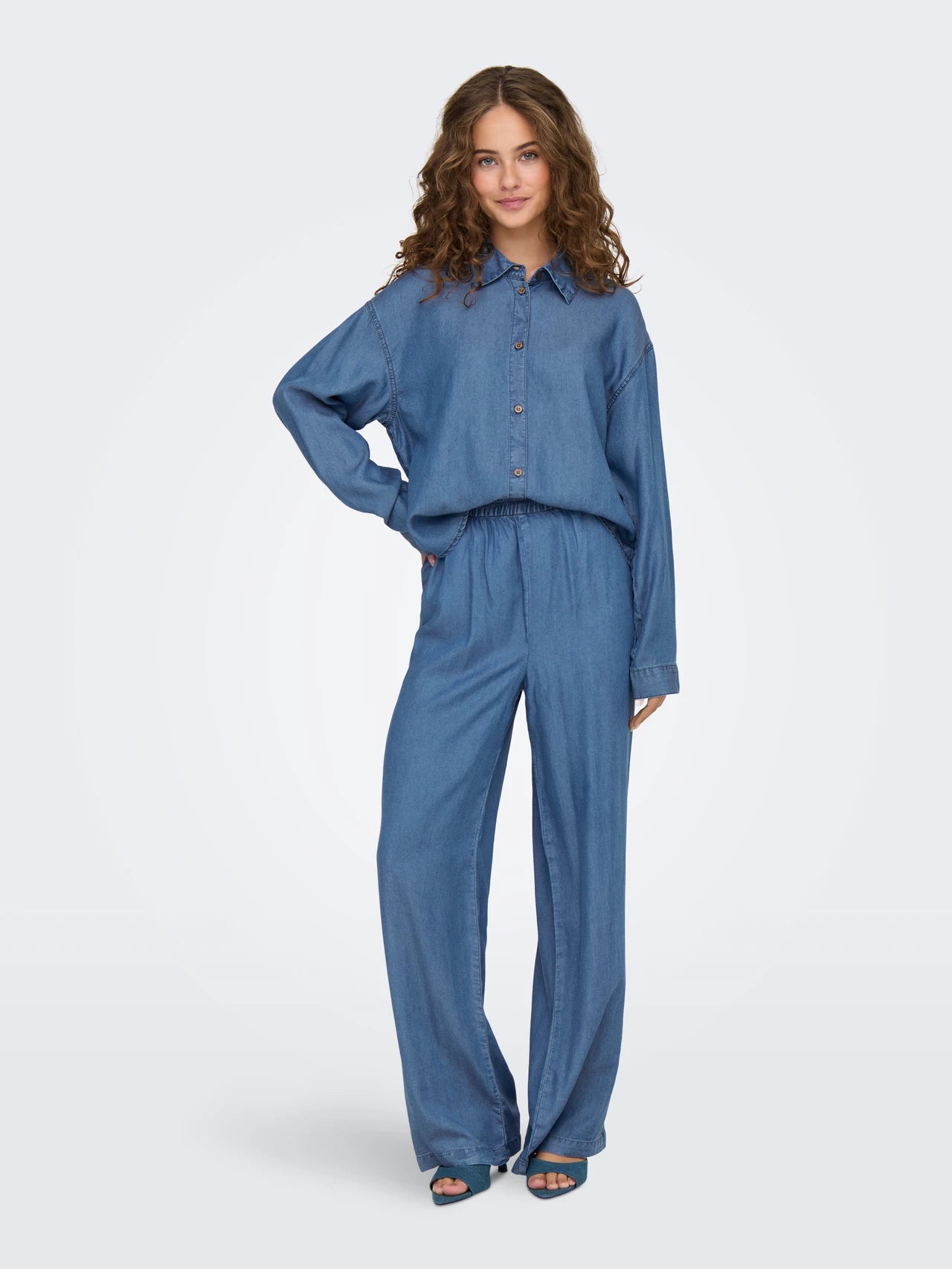 ONLY | CHARIS Hemd | Medium Blue usedwashed