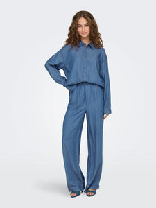 ONLY | CHARIS Hemd | Medium Blue usedwashed
