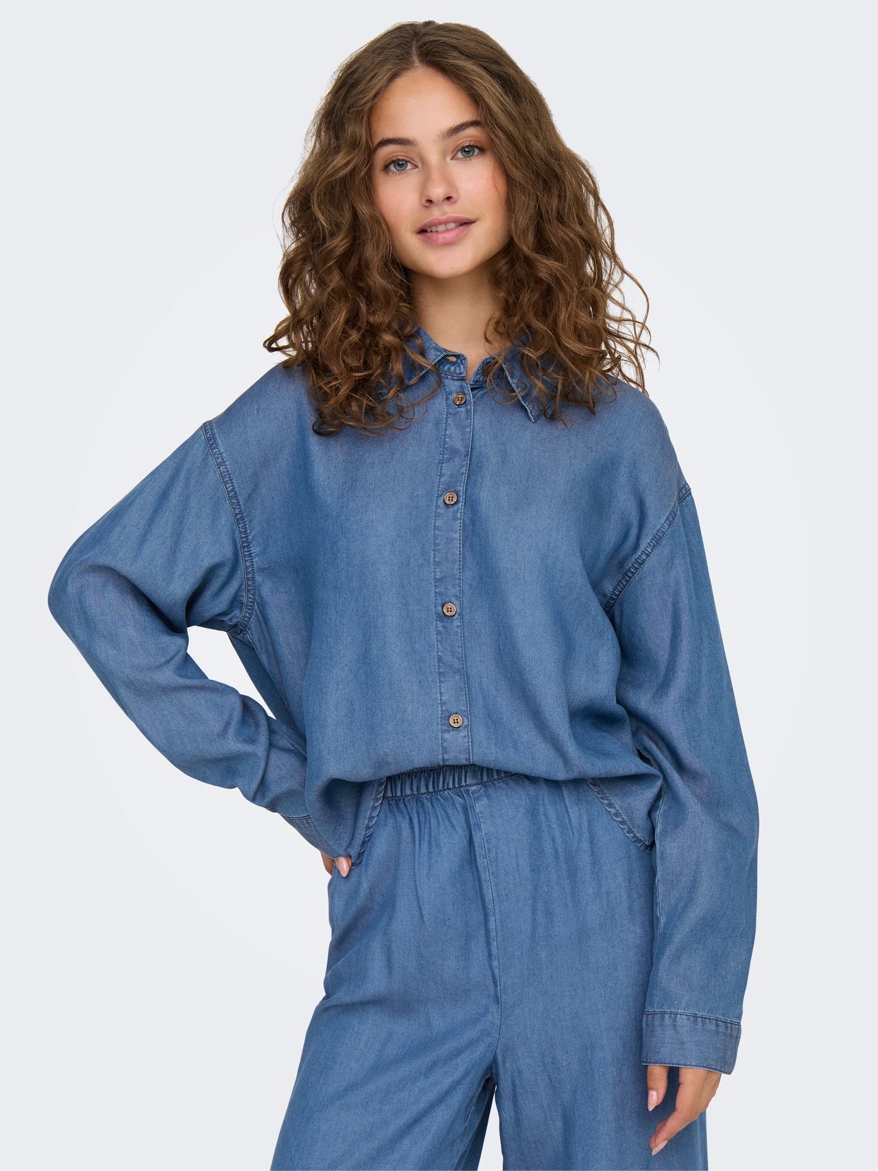 ONLY | CHARIS Hemd | Medium Blue usedwashed