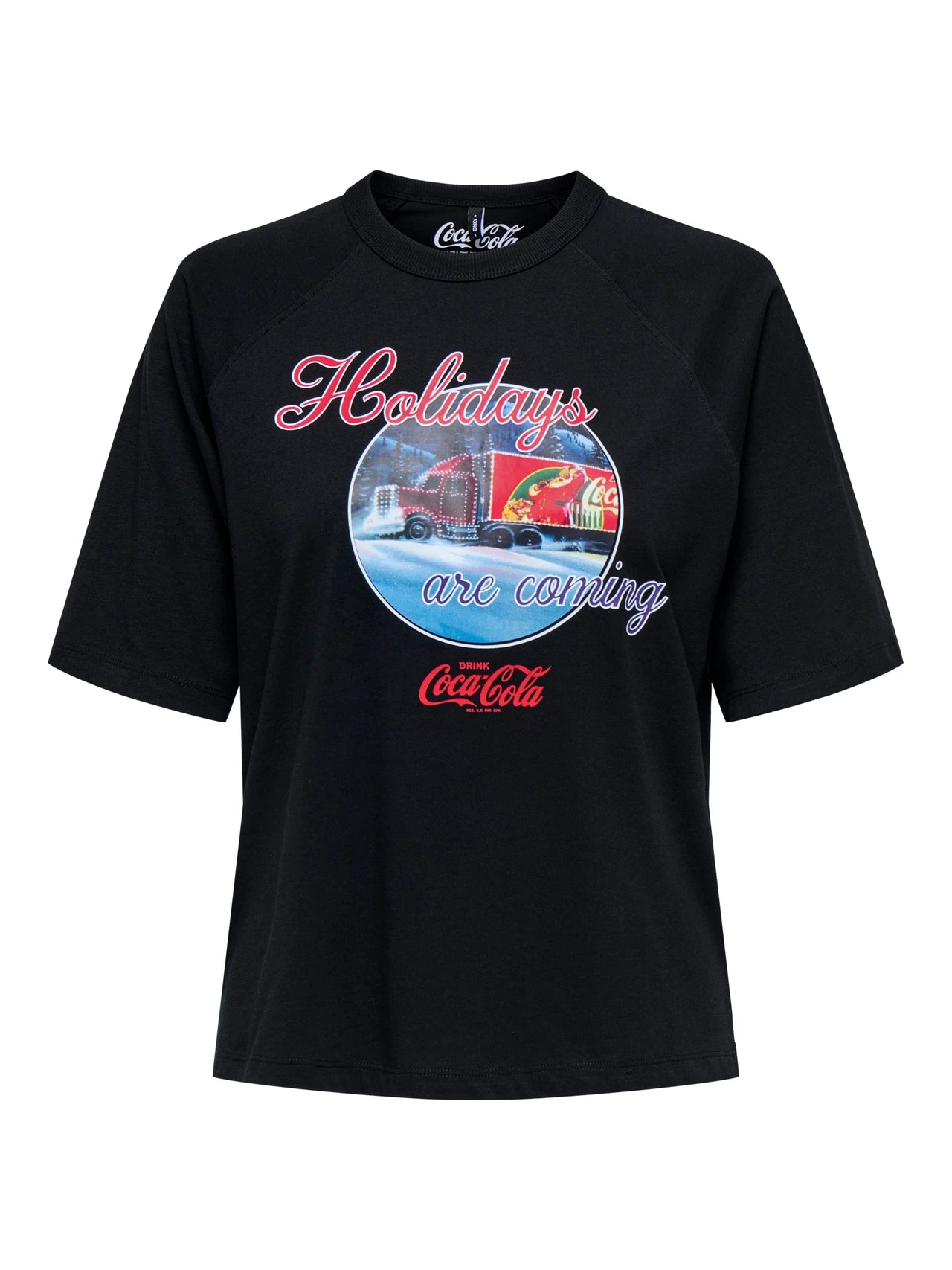 ONLY | COCA COLA Christmas T-Shirt | Black