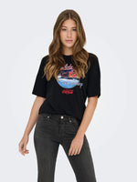 Lade das Bild in den Galerie-Viewer, ONLY | COCA COLA Christmas T-Shirt | Black

