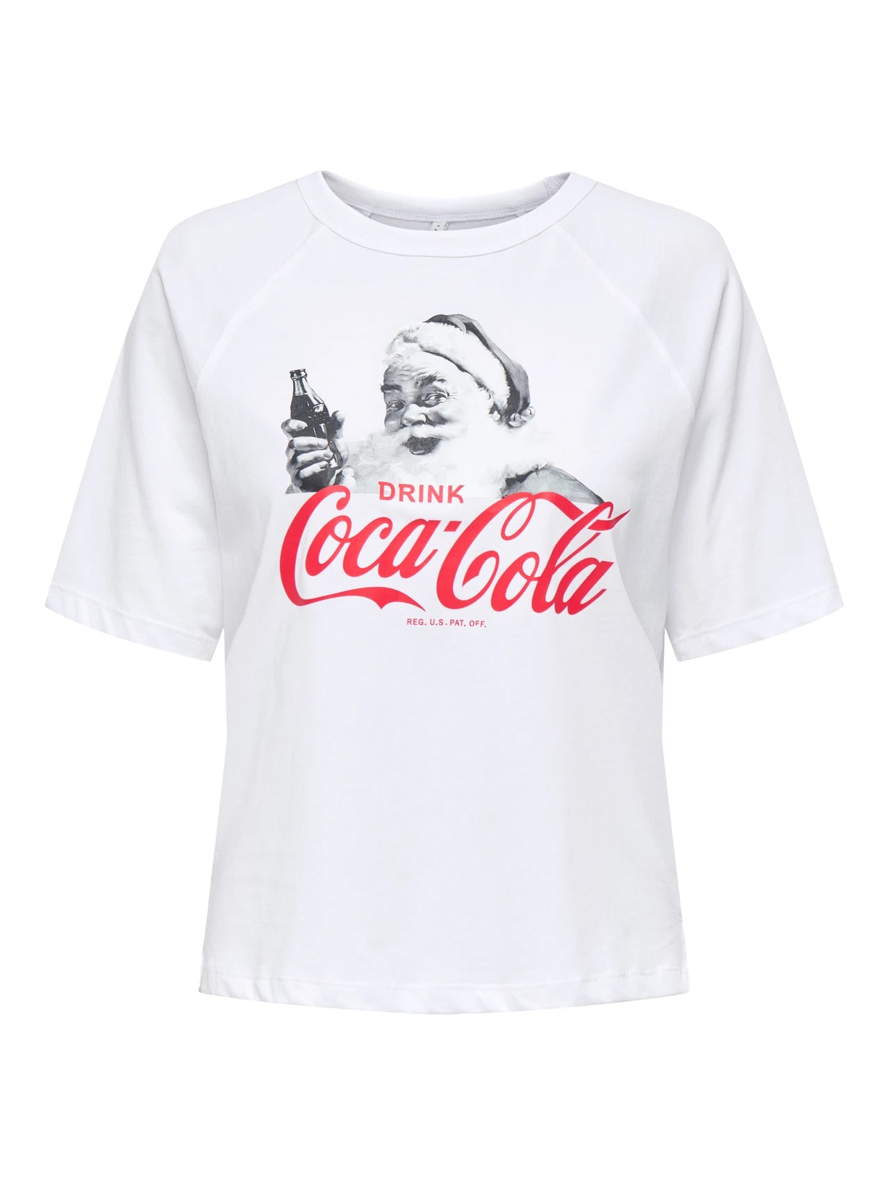 ONLY | COCA COLA Christmas T-Shirt | White