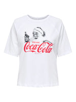 Lade das Bild in den Galerie-Viewer, ONLY | COCA COLA Christmas T-Shirt | White
