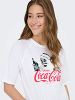 Lade das Bild in den Galerie-Viewer, ONLY | COCA COLA Christmas T-Shirt | White
