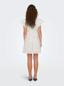 ONLY | HELENA Kurzes Kleid | Cloud dancer