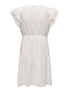 ONLY | HELENA Kurzes Kleid | Cloud dancer