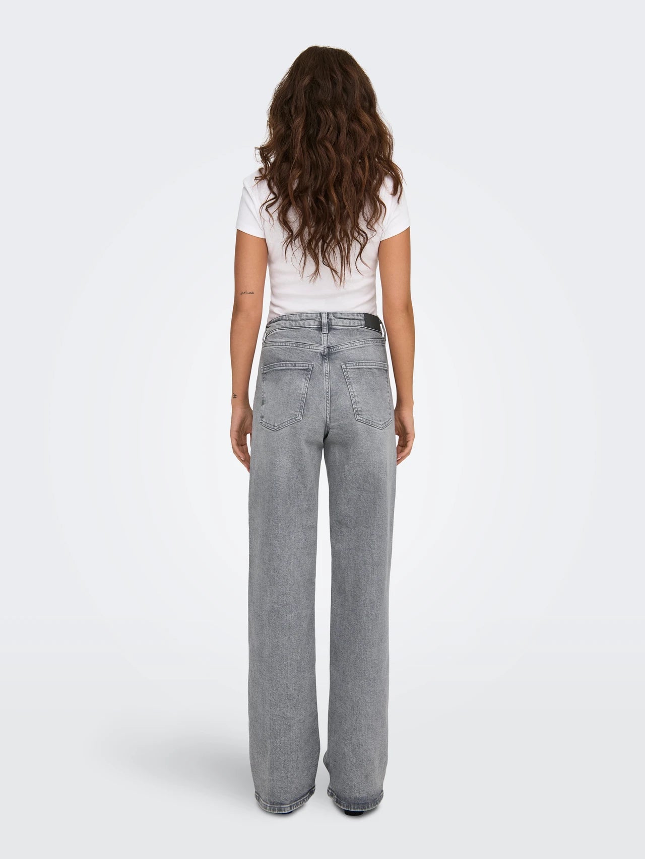 ONLY | JUICY WIDE HIGH WAIST JEANS | GREY