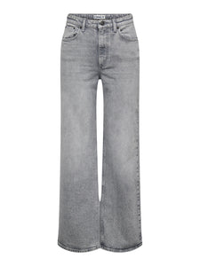 ONLY | JUICY WIDE HIGH WAIST JEANS | GREY