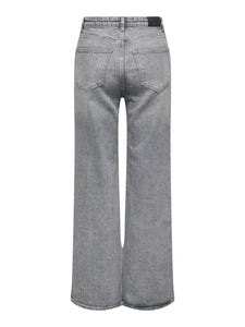 ONLY | JUICY WIDE HIGH WAIST JEANS | GREY