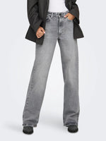 Lade das Bild in den Galerie-Viewer, ONLY | JUICY WIDE HIGH WAIST JEANS | GREY
