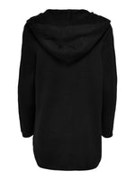 Lade das Bild in den Galerie-Viewer, ONLY | Lesly offene Strickjacke mit Kapuze | Black
