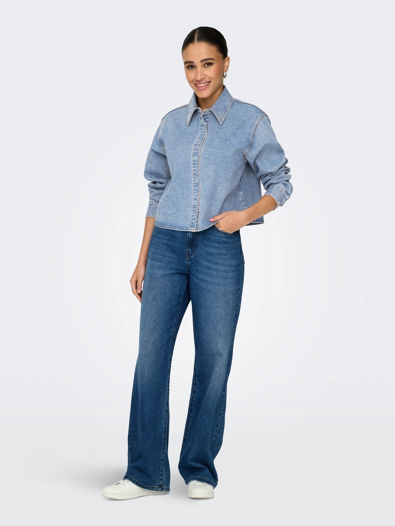 Only | MAGGIE Jeanshemd | MEDIUM BLUE usedwashed