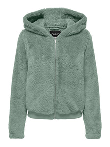 ONLY | NEWANNA Teddyfell Jacke | Lily pad