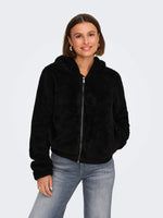 Lade das Bild in den Galerie-Viewer, ONLY | NEWANNA Teddyfell Jacke | Black

