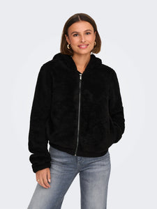 ONLY | NEWANNA Teddyfell Jacke | Black