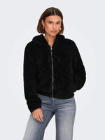 Lade das Bild in den Galerie-Viewer, ONLY | NEWANNA Teddyfell Jacke | Black
