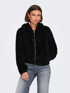 ONLY | NEWANNA Teddyfell Jacke | Black