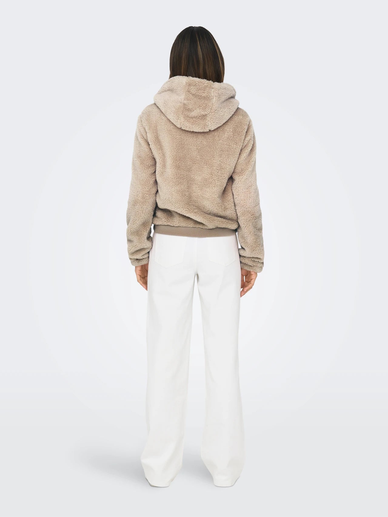ONLY | NEWANNA Teddyfell Jacke | Humus