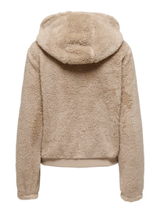 ONLY | NEWANNA Teddyfell Jacke | Humus