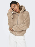 Lade das Bild in den Galerie-Viewer, ONLY | NEWANNA Teddyfell Jacke | Humus
