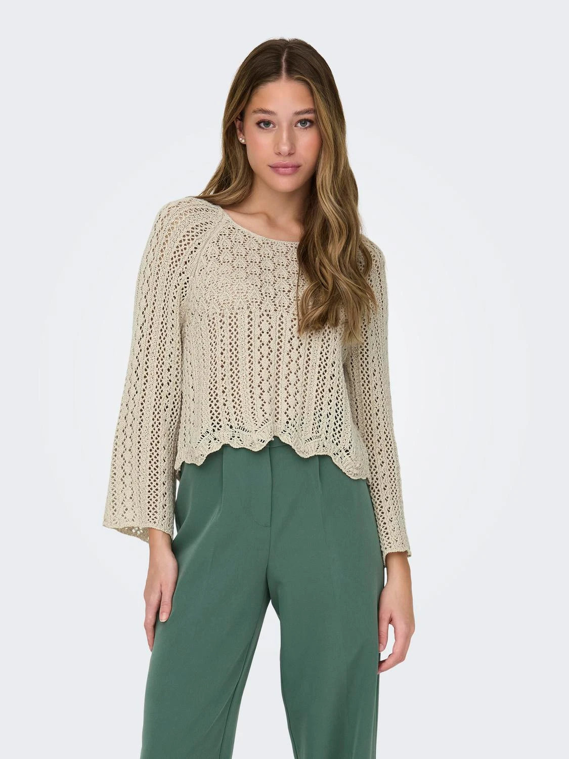 ONLY | Nola Strickpullover | FEATHER GRAY