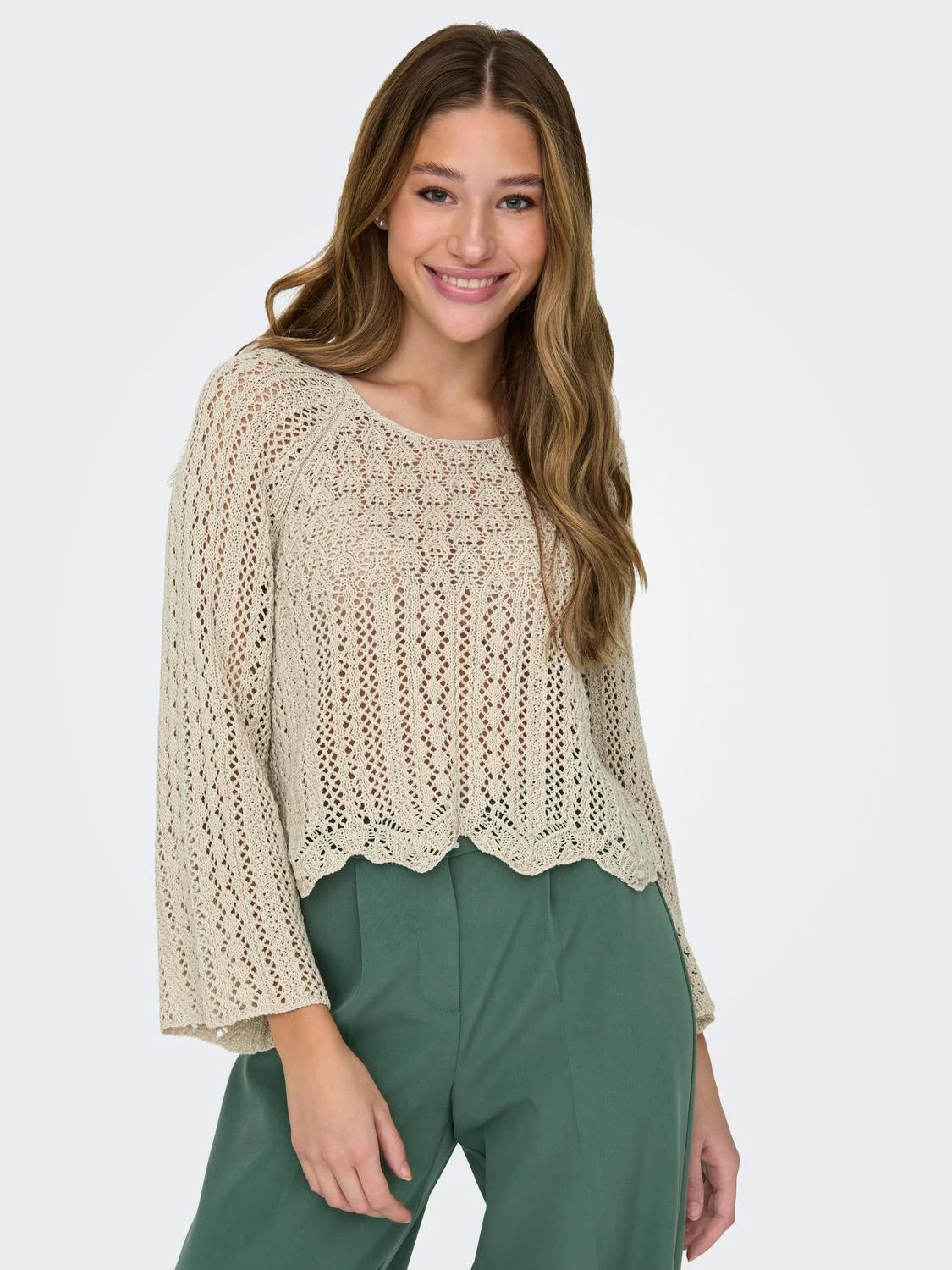 ONLY | Nola Strickpullover | FEATHER GRAY