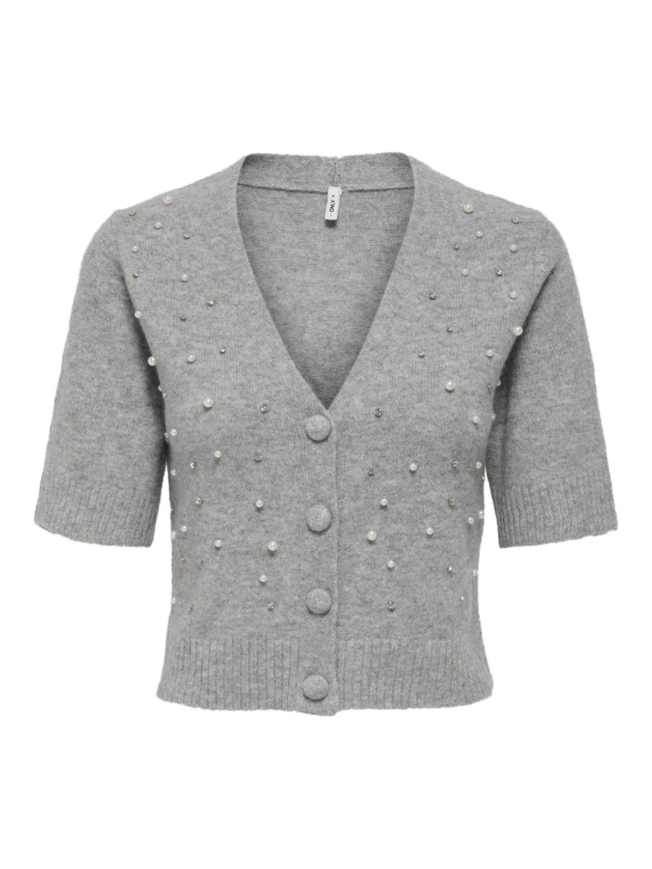 ONLY | RENE Strickjacke  | MED grey bling