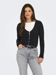 ONLY | RICA Strickjacke  | Dunkelgrau