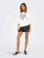 Lade das Bild in den Galerie-Viewer, Only | TAMMIE Sweatshirt | Cloud dancer
